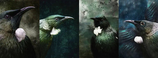 Details from four tui artworks