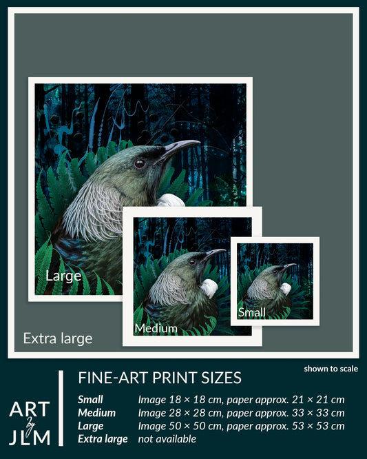 print sizes to scale