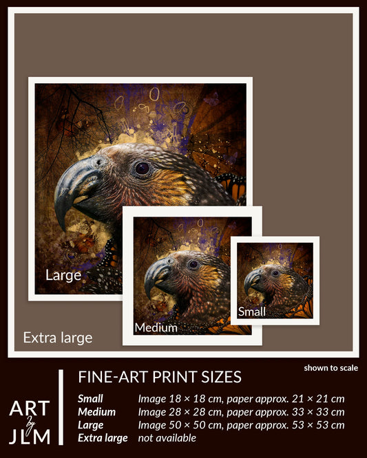 Print sizes to scale