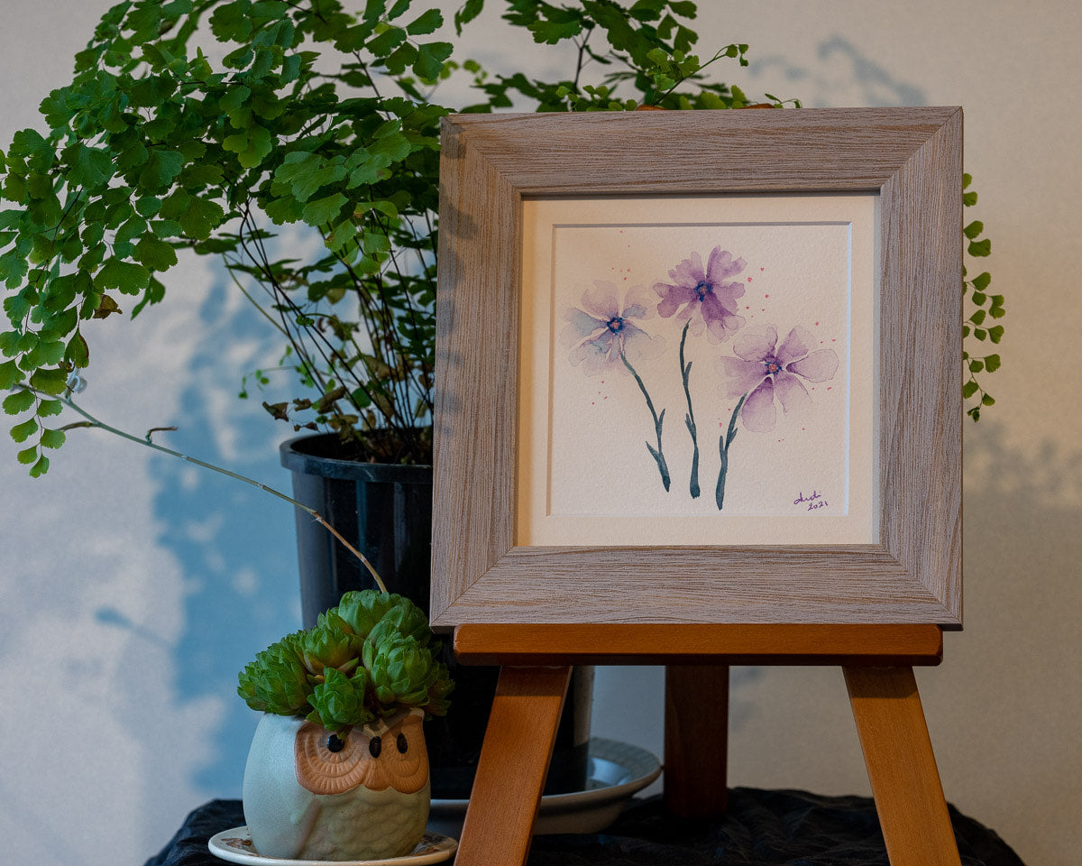 Photo of the framed TinyArt print