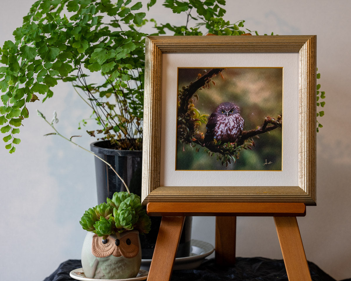 Photo of the framed TinyArt print