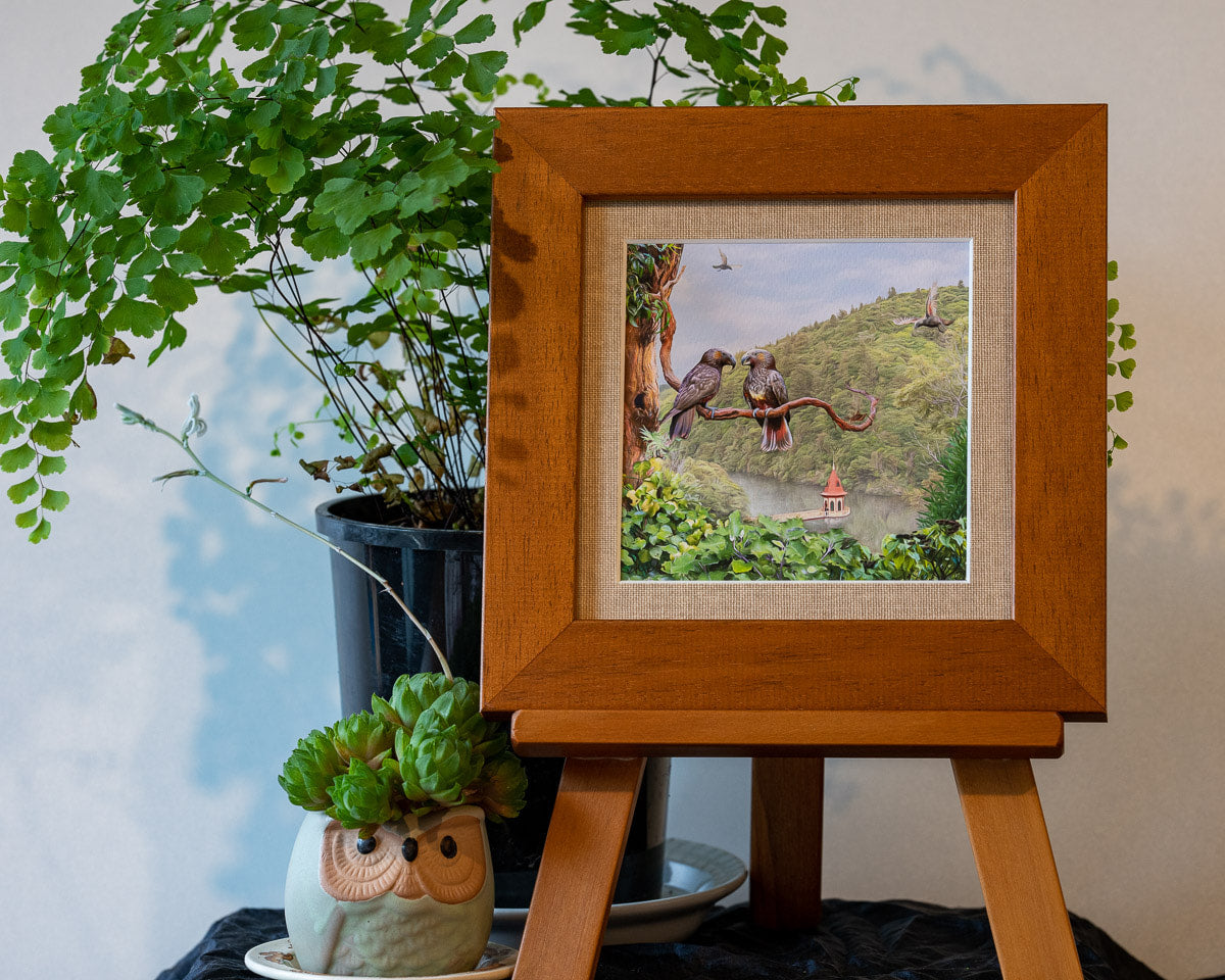 Photo of the framed TinyArt print