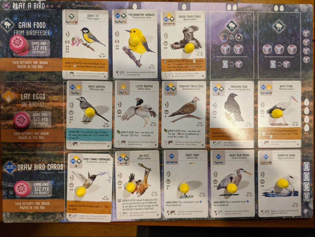 Wingspan boardgame