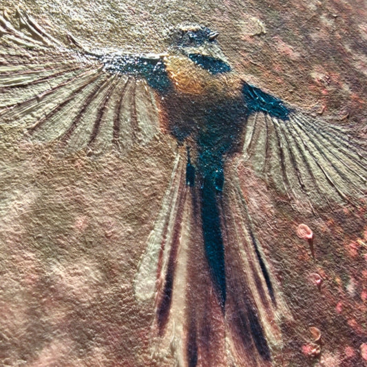 Bringing fine-art prints to life with impasto mixed media