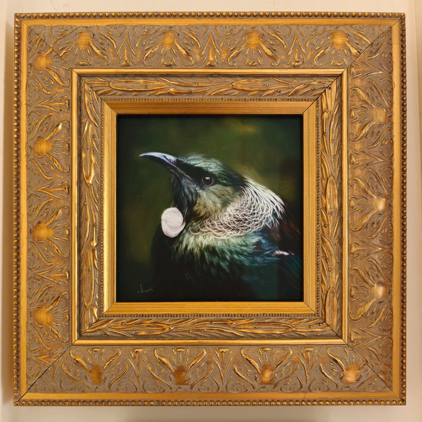 The Judge (tūī) - Framed TinyArt