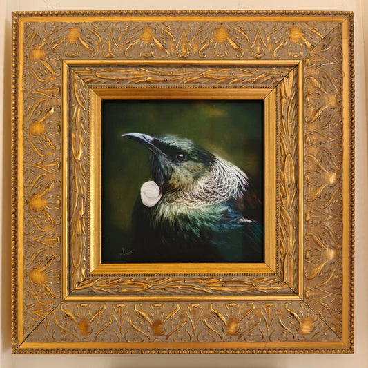 The Judge (tūī) - Framed TinyArt