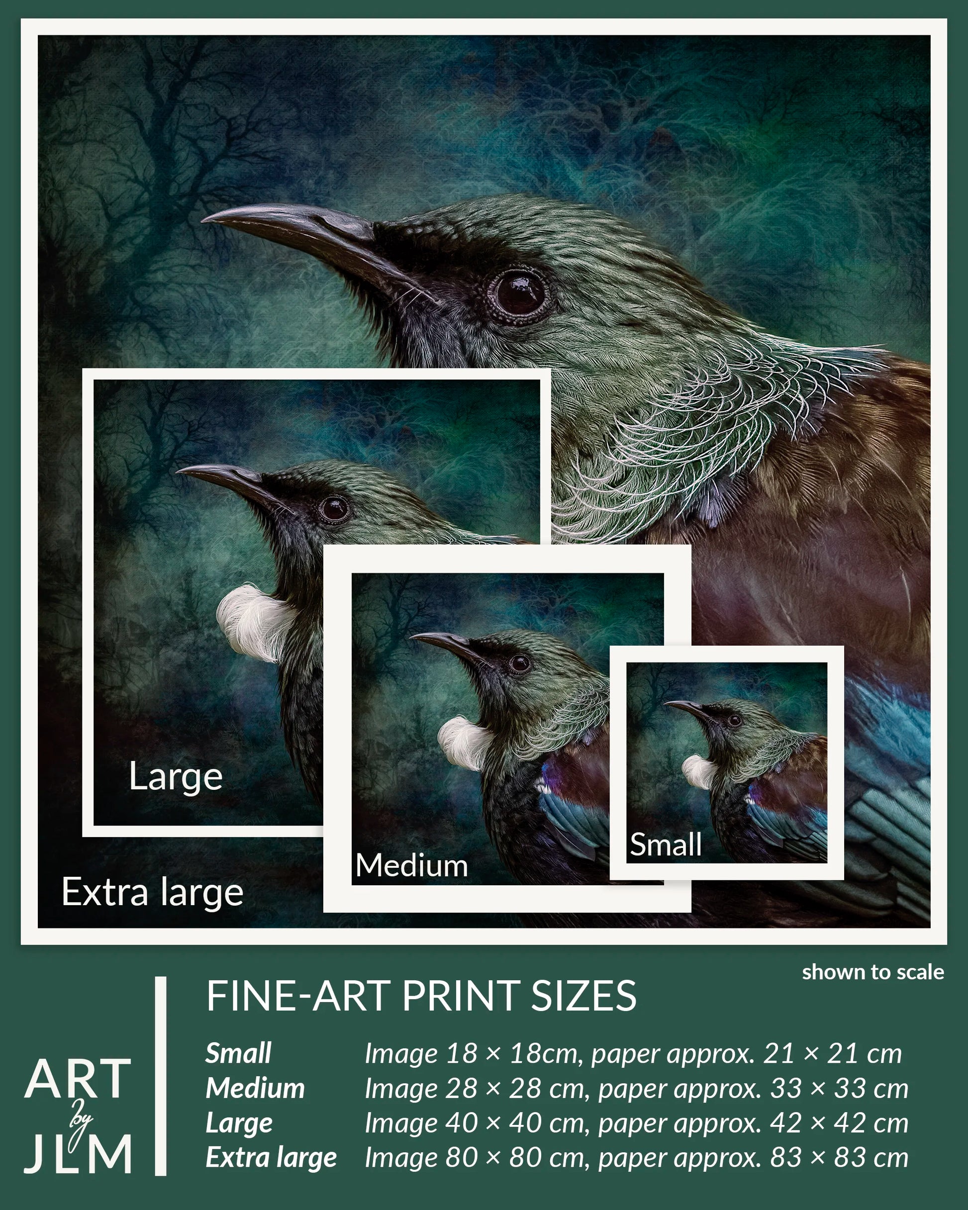 Size chart for tui prints
