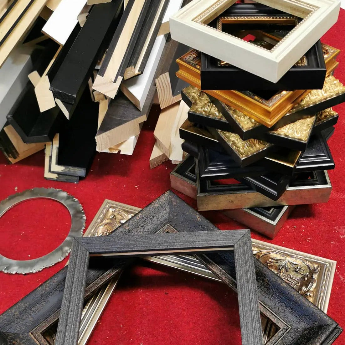Pile of tiny frames