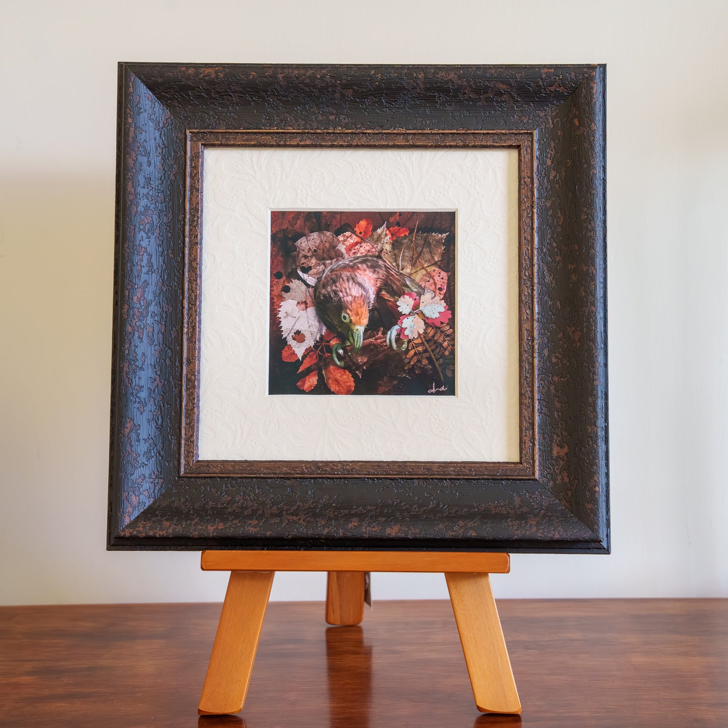 Emerging (kākā kura) - Framed TinyArt