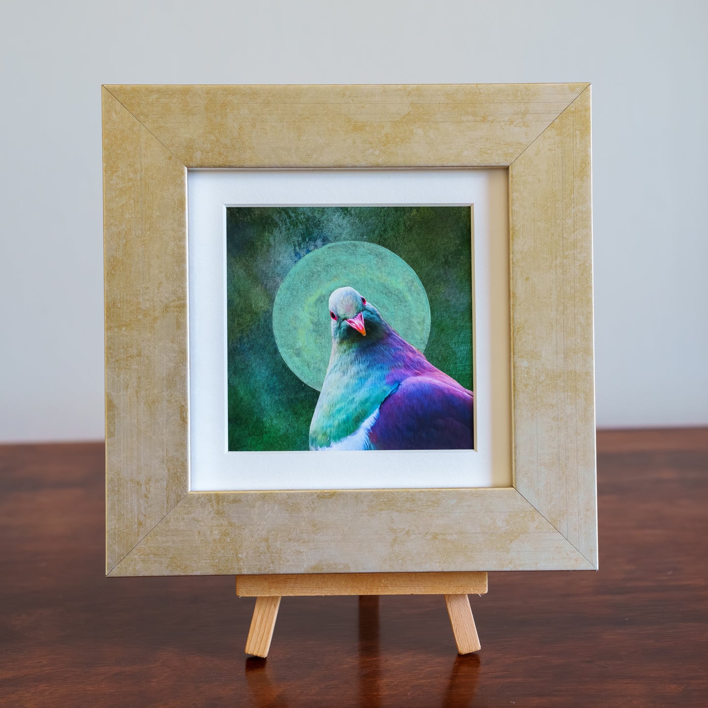The Boffin (kererū) - Framed TinyArt