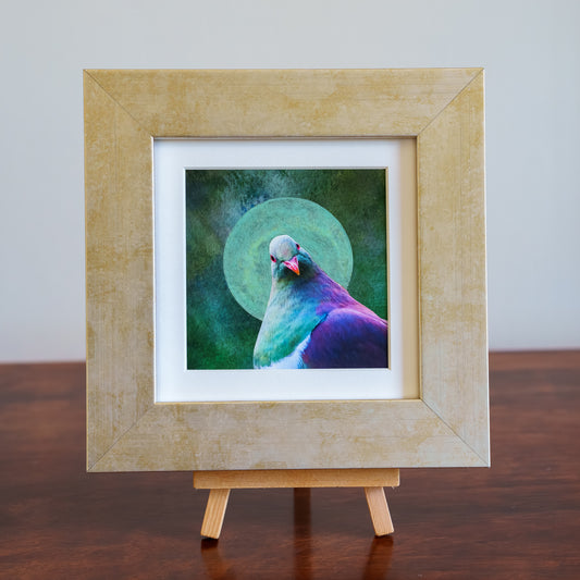 The Boffin (kererū) - Framed TinyArt