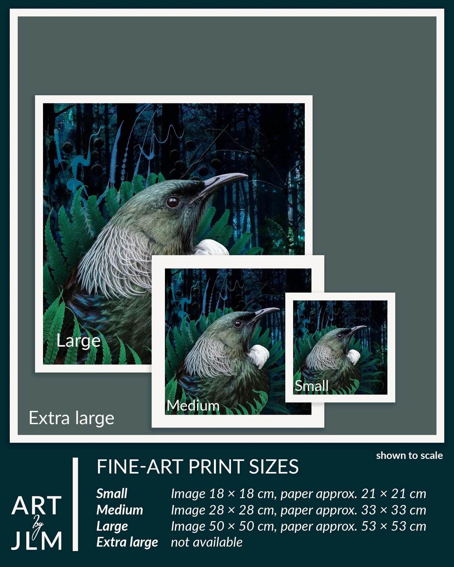 print sizes to scale