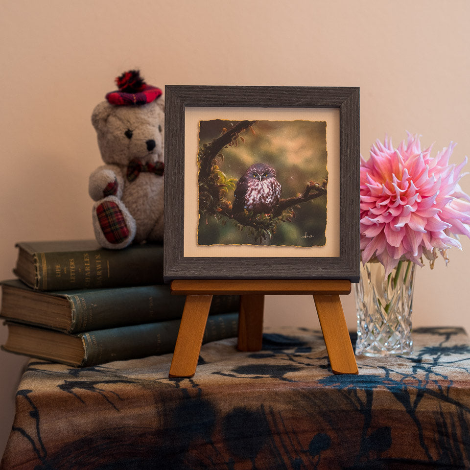 Photo of the framed TinyArt print